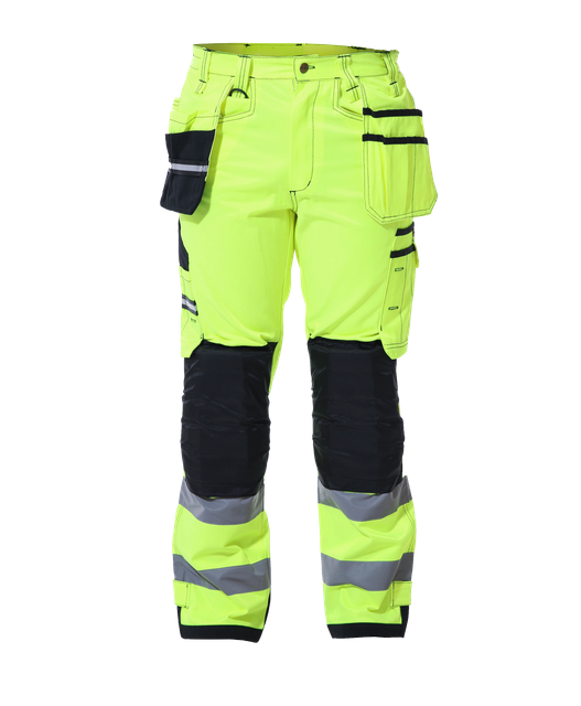 Heavy Duty Trousers with hanging pockets HV color